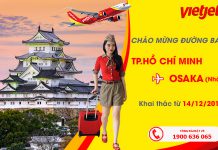 Đường bay mới từ Hồ Chí Minh đi Osaka